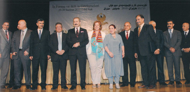 Devlet Bakanı Zafer Çağlayan ve Kürt Federasyonu Bakanları ile